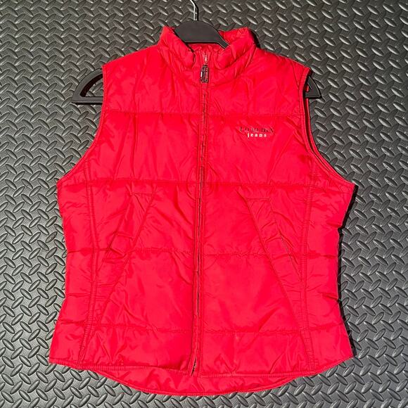 tommyhilfiger Red Quilted puffer vest woman’s Size Large - Picture 1 of 6
